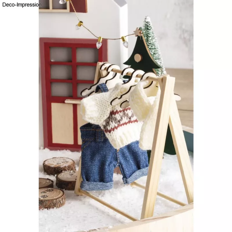 Rayher Mini stojan na bielizeň pre škriatkov, prírodný, 1 sada 46814505