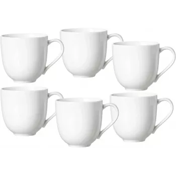 Ritzenhoff & Breker Skagen biele porcelánové kávové šálky 440 ml sada 6 ks 317329