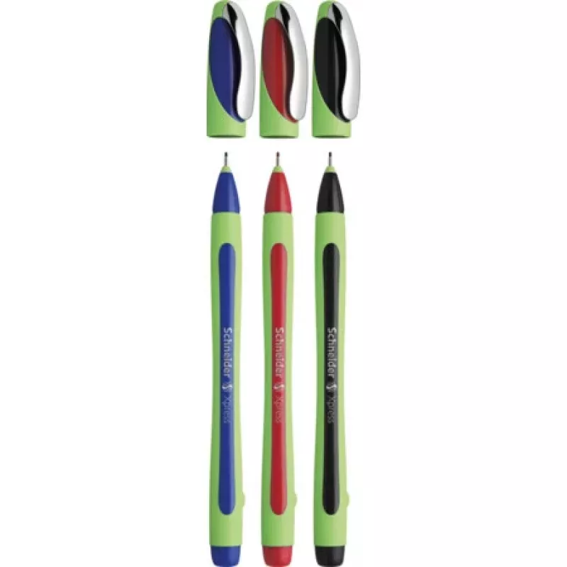 Schneider Fineliner XPRESS sada 3 ks (čierna, modrá, červená) 190093