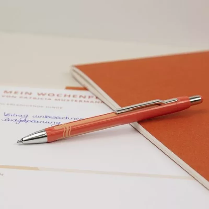 Schneider Epsilon guľôčkové pero oranžové s modrým atramentom 138606