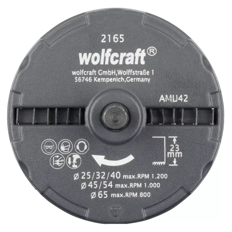 wolfcraft Multivŕtacia píla Ø 25-65 mm, 6 pílových listov, hĺbka rezu 23 mm (2165000)