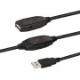 E+P CC508/25 USB 2.0 Aktívny opakovač kábel, 25 m, USB-A konektor samec na USB-A konektor samica, čierny