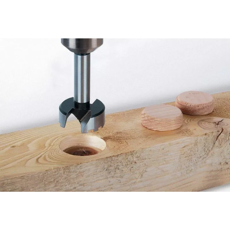 Wolfcraft 3328000 Forstnerov vrták 48 mm, celková dĺžka 90 mm, valcová stopka, 1 kus