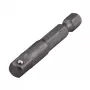 Wolfcraft 1579000 adaptér nástrčného kľúča, 1/4 inch šesťhranná stopka na 1/4 inch štvorcový pohon, chróm-vanádiová oceľ