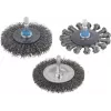 Wolfcraft 75 mm uzlový okrúhly drôtený kotúč so stopkou 6,3 mm 2100000