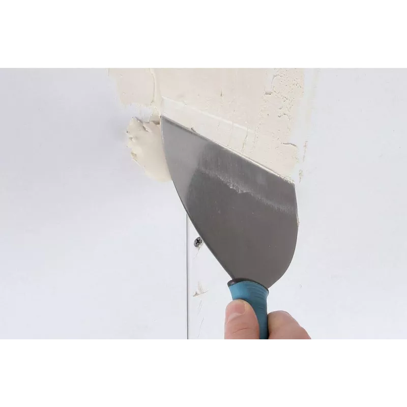 Wolfcraft 4047000 škárovacia stierka 255 mm x 150 mm nerezová oceľ flexibilná čepeľ s ergonomickou rukoväťou