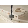 Wolfcraft 2916000 sada bukových kolíkov 6 mm, 50 drážkovaných kolíkov + 4 oceľové značkovače kolíkov