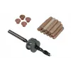 Wolfcraft sada bukových kolíkov 8 mm s vrtákom, hĺbkovým dorazom a značkovačmi (50 kolíkov, 56 dielov) 2917000