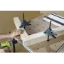 Wolfcraft 3036000 zverák na pracovný stôl, rozovretie 120 mm