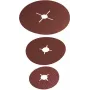Wolfcraft 2476000 Brúsny papier pre brúsny tanier, bez perforácie, zrnitosť 24/40/60/100, 115 mm, 1 sada