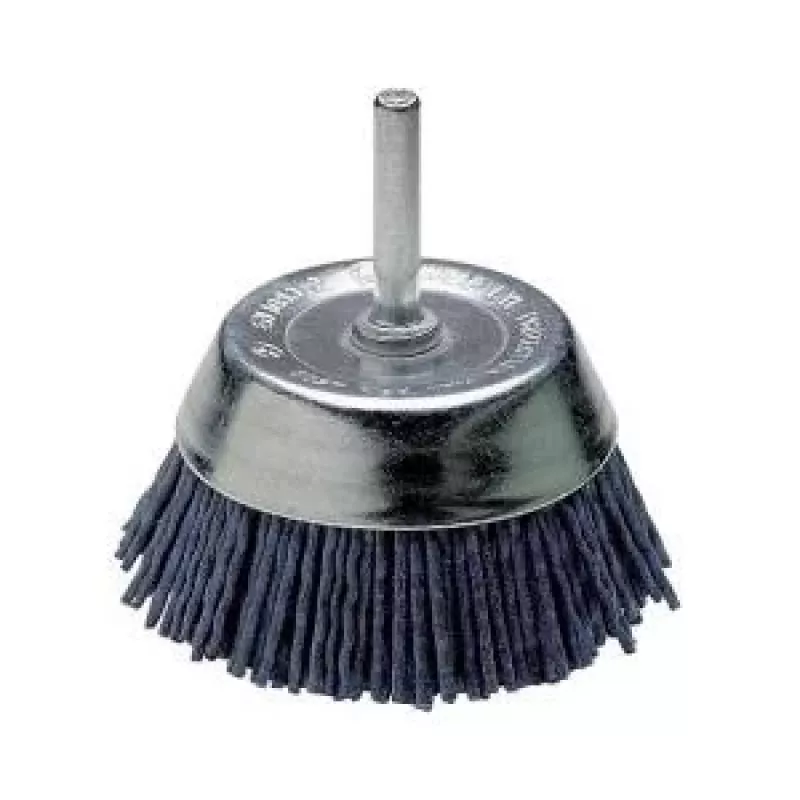 Wolfcraft nylonová kotúčová kefa, 1/4 palca (6,3 mm) stopka, 50 mm priemer, 4500 ot/min 2729000