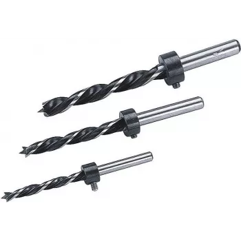 Wolfcraft 2730000 sada drevených špirálových vrtákov, 3-dielna (6 mm, 8 mm, 10 mm), valcová stopka