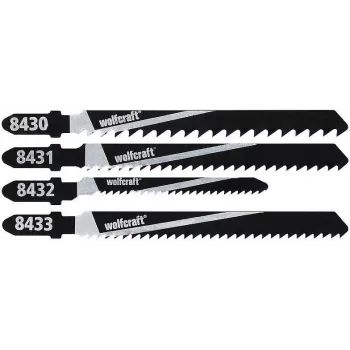 Wolfcraft 8430000 10-dielna sada listov priamočiarej píly na drevo, T-stopka