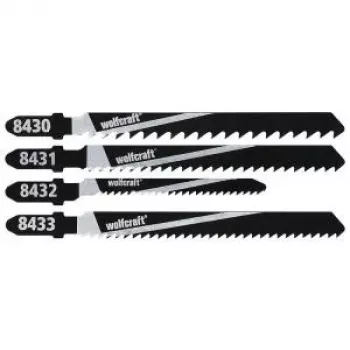 Wolfcraft 8430000 10-dielna sada listov priamočiarej píly na drevo, T-stopka