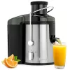 Clatronic AE 3666 odstredivý odšťavovač – čierna/nerez, 400 W, 1,5 L nádoba na výlisky, 2 rýchlosti 263804