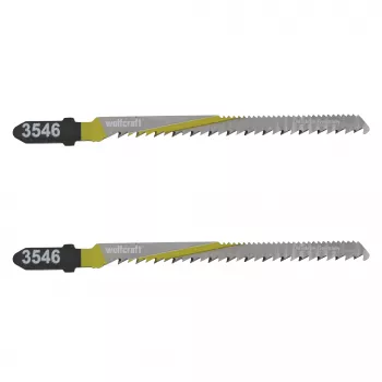 Wolfcraft 3546000 T 101 B listy priamočiarej píly, T-stopka, HCS, 100 mm, 2-bal