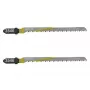 Wolfcraft 3546000 T 101 B listy priamočiarej píly, T-stopka, HCS, 100 mm, 2-bal