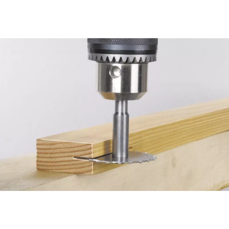 Wolfcraft 3270000 drážkovací fréza s drážkovacím frézom, 45 mm priemer, 8 mm stopka, s hrotmi z tvrdokovu