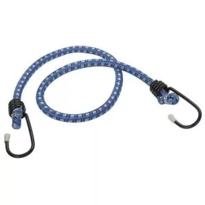 Wolfcraft 3293000 expandér gumené lano 0,5 m x 6 mm, 2 háky, čierne