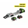 Dickie Toys Fendt Micro Farm Truck mierka 1:64 model s prívesom - zelený 203735006