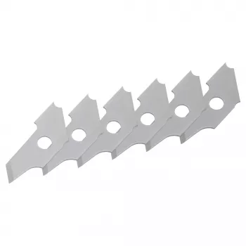 Wolfcraft 5893000 náhradné čepele pre odhrotovač hrán otvorov, 6 ks
