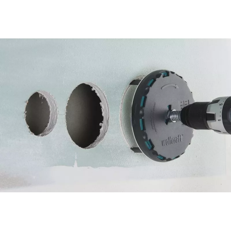 wolfcraft nastaviteľná dierová píla 45-130 mm s HSS pílovými listami a strediacim vrtákom 5978000