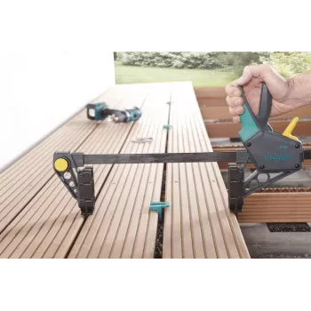 Wolfcraft 6985000 zverák s rozpätím 450 mm a upínacou silou 120 kg