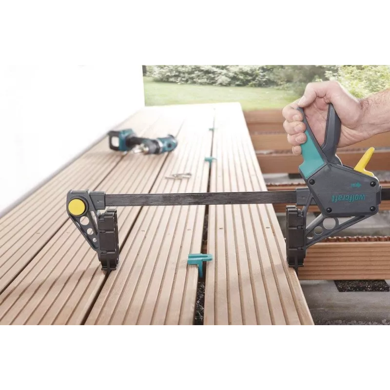 Wolfcraft 6985000 zverák s rozpätím 450 mm a upínacou silou 120 kg