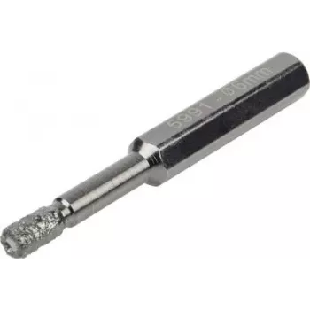 Wolfcraft 5991000 diamantový vrták 6 mm šesťhranná stopka pre dlaždice, kameninu, žulu, mramor, keramiku