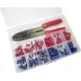 WKK 60349 súprava krimpovacích spojok 0,5-2,5 mm² červeno/modré izolované káblové očká set