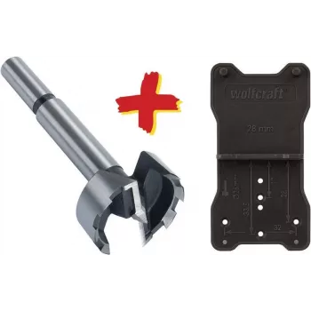 Wolfcraft 8728000 Forstnerov vrták 35 mm priemer, 90 mm dĺžka, valcový driek, 1 kus