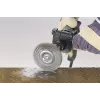 Wolfcraft oceľový drôtený tanierový brúsny kotúč 2101000 pre uhlovú brúsku, 100 mm, zvlnený, M14