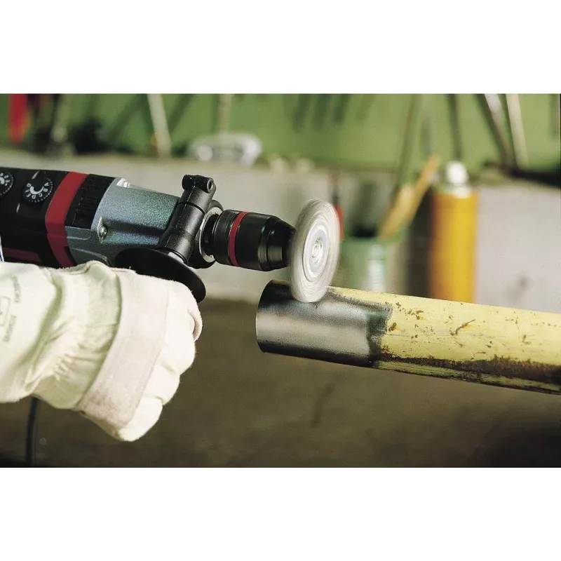 Wolfcraft 2103000 oceľová drôtená kruhová kefa 100 mm M14 zvlnená