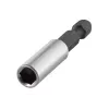 Wolfcraft 2426000 magnetický držiak bitov, 60 mm, 1/4 palca šesťhranná stopka