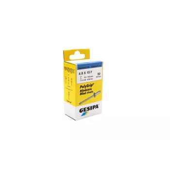 GESIPA PolyGrip® nitovacia nita nerez A2 4,8 x 15 mm, kupolová hlava, 50 ks 1464828