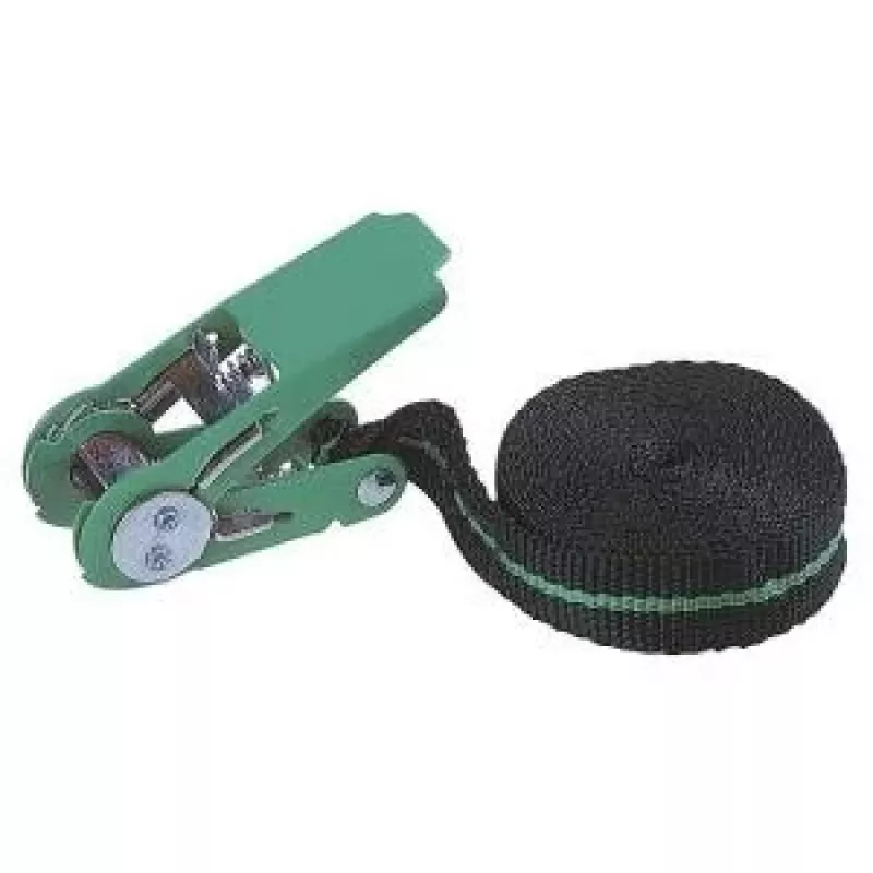 Wolfcraft 3418000 Jednodielny uťahovací popruh s račňou, 4 m x 25 mm, LC 90 daN