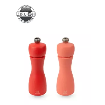 Peugeot Tahiti sada mlynčekov na korenie a soľ, 2 kusy, 15 cm, červená