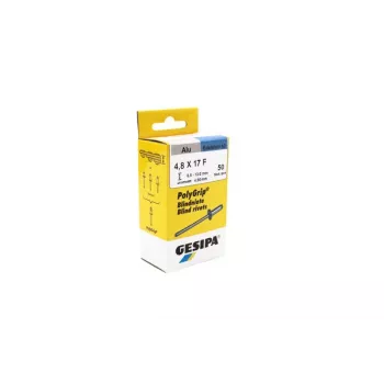 GESIPA PolyGrip® slepé nity 4,8x17mm hliník/nerezová oceľ kupolová hlava, 50 kusov 1464832