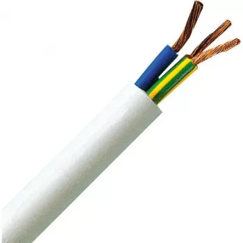 HEINRICH KOPP H05VV5-F 3G1,5 mm² biely flexibilný olejuvzdorný PVC napájací kábel 25m 151825002