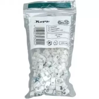 HEINRICH KOPP káblové spony s klincom, zväzok Ø 4-7 mm, sivá, 100 ks 345504087