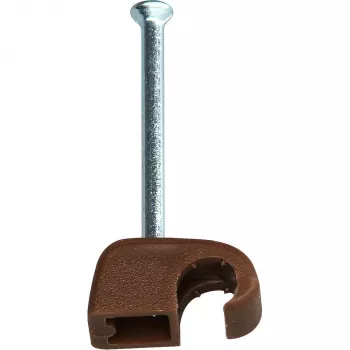 Heinrich Kopp káblová spona s klincom, priemer zväzku 4-7 mm, hnedá, 50 ks 342606089