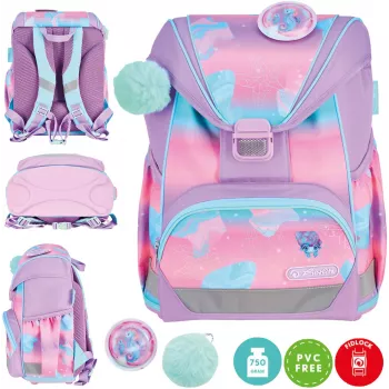 Herlitz Ultralight sada školského batoha Seahorse Ocean Lights 6-9 rokov