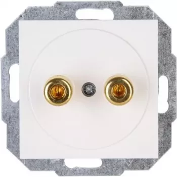 HEINRICH KOPP Banánová zásuvka 4mm biela podomietková 16A 30V AC/DC 951629004