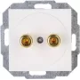 HEINRICH KOPP Banánová zásuvka 4mm biela podomietková 16A 30V AC/DC 951629004