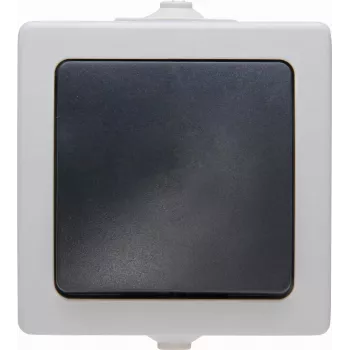 Heinrich Kopp 565756004 Prepínač modul, čierno-sivá, podomietkový, 10A 250V