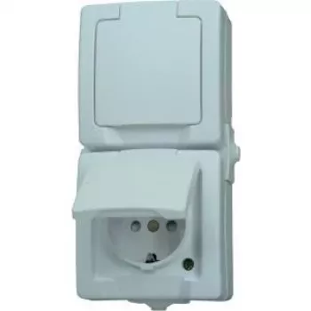 HEINRICH KOPP Paris Schuko zásuvka 1-násobná čistobiela podomietková 16A 250V IP20 detská poistka 136902009