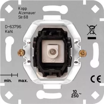 Kopp Tlačidlový vklad HK05/HK07 hliník 504700000