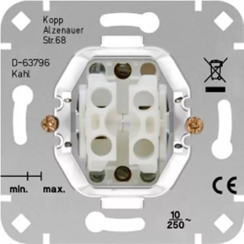 HEINRICH KOPP modul roletového vypínača HK05/HK07 hliník 250V 10A 504500004