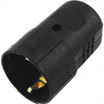ACCESSORY ochranná zásuvka spojka plast čierna (3023620A) - Schuko spojka, IP44, 16A, čierna