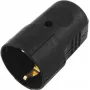 ACCESSORY ochranná zásuvka spojka plast čierna (3023620A) - Schuko spojka, IP44, 16A, čierna